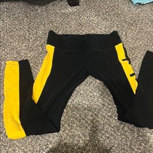 Victoria's Secret Black and Yellow Leggings